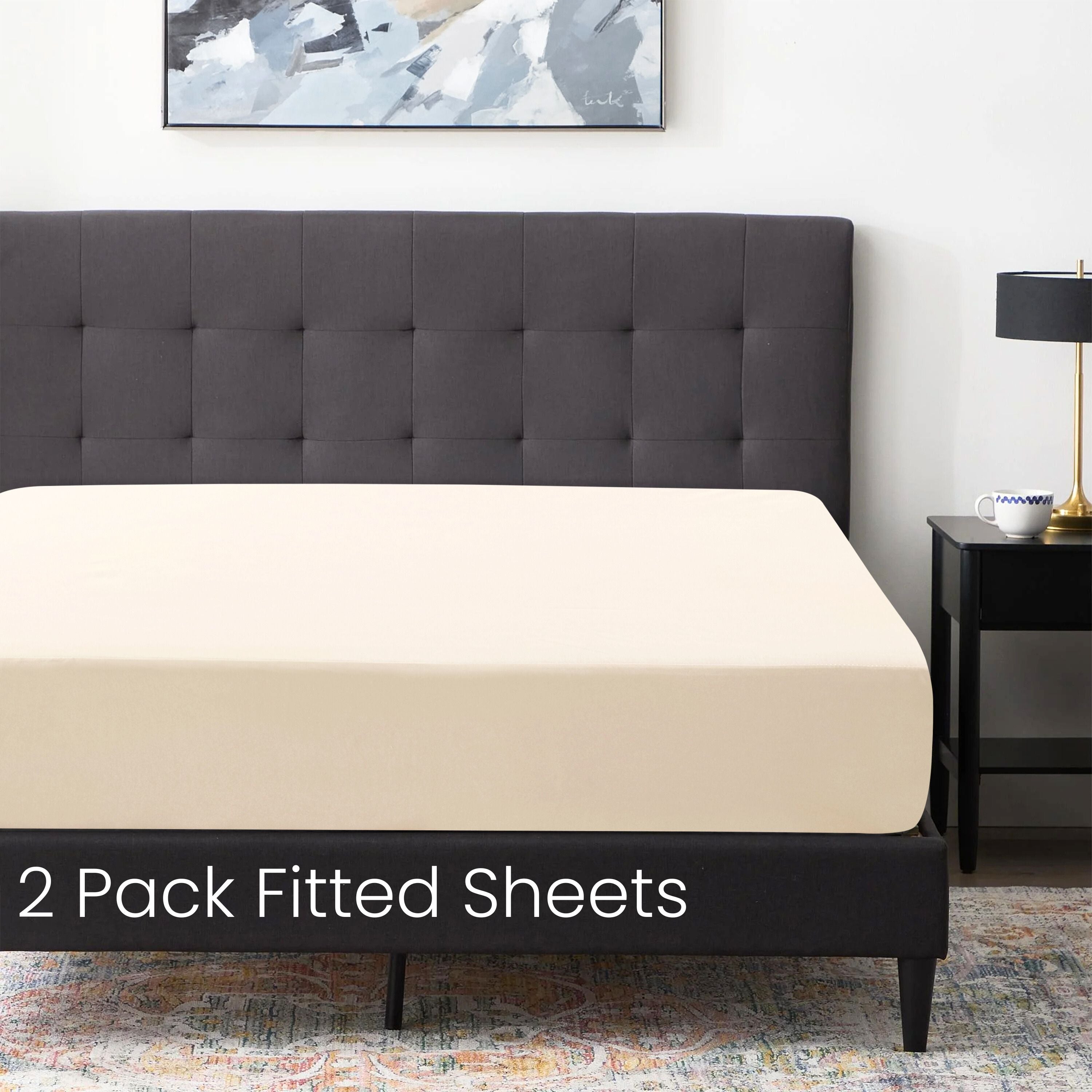 2x Premium Quality Fitted Sheet