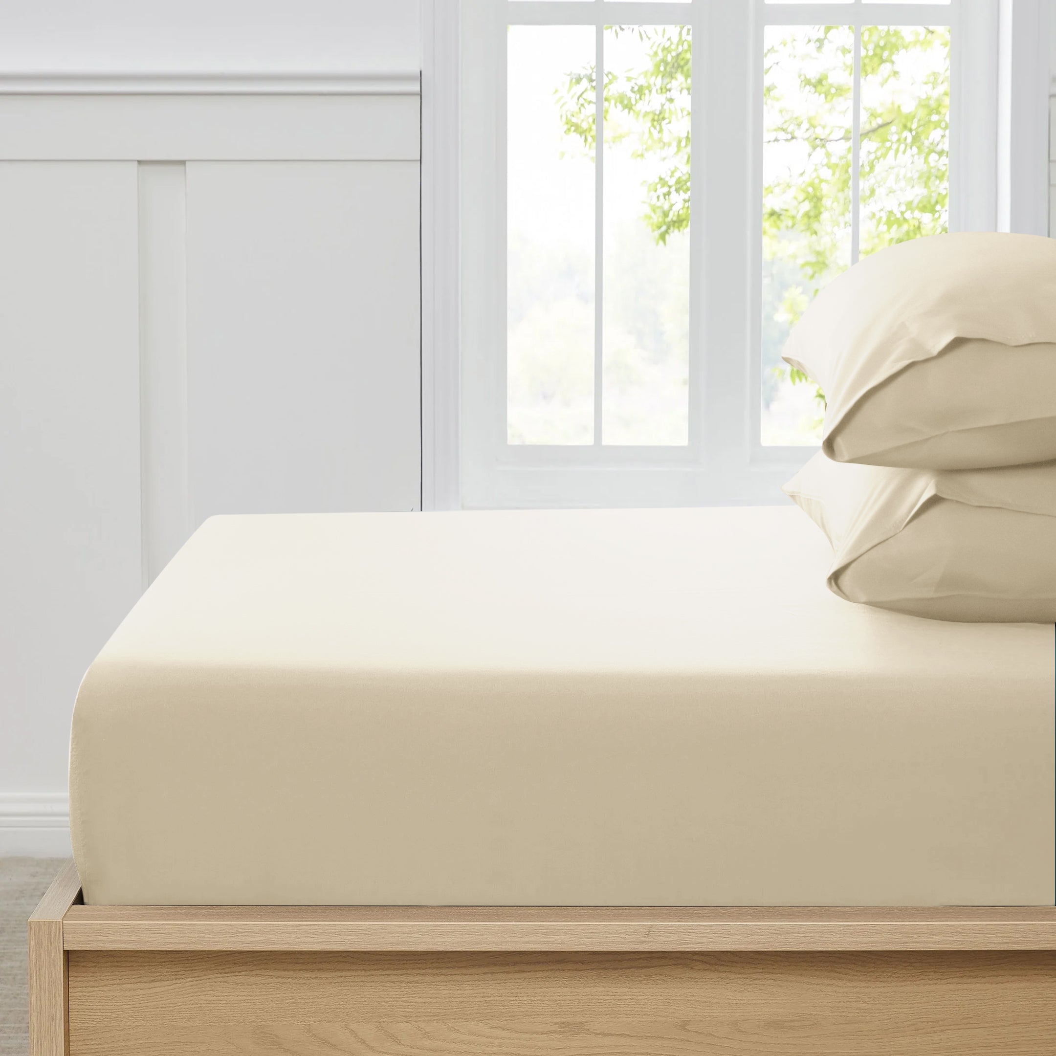 Premium Quality Fitted Sheet Cream