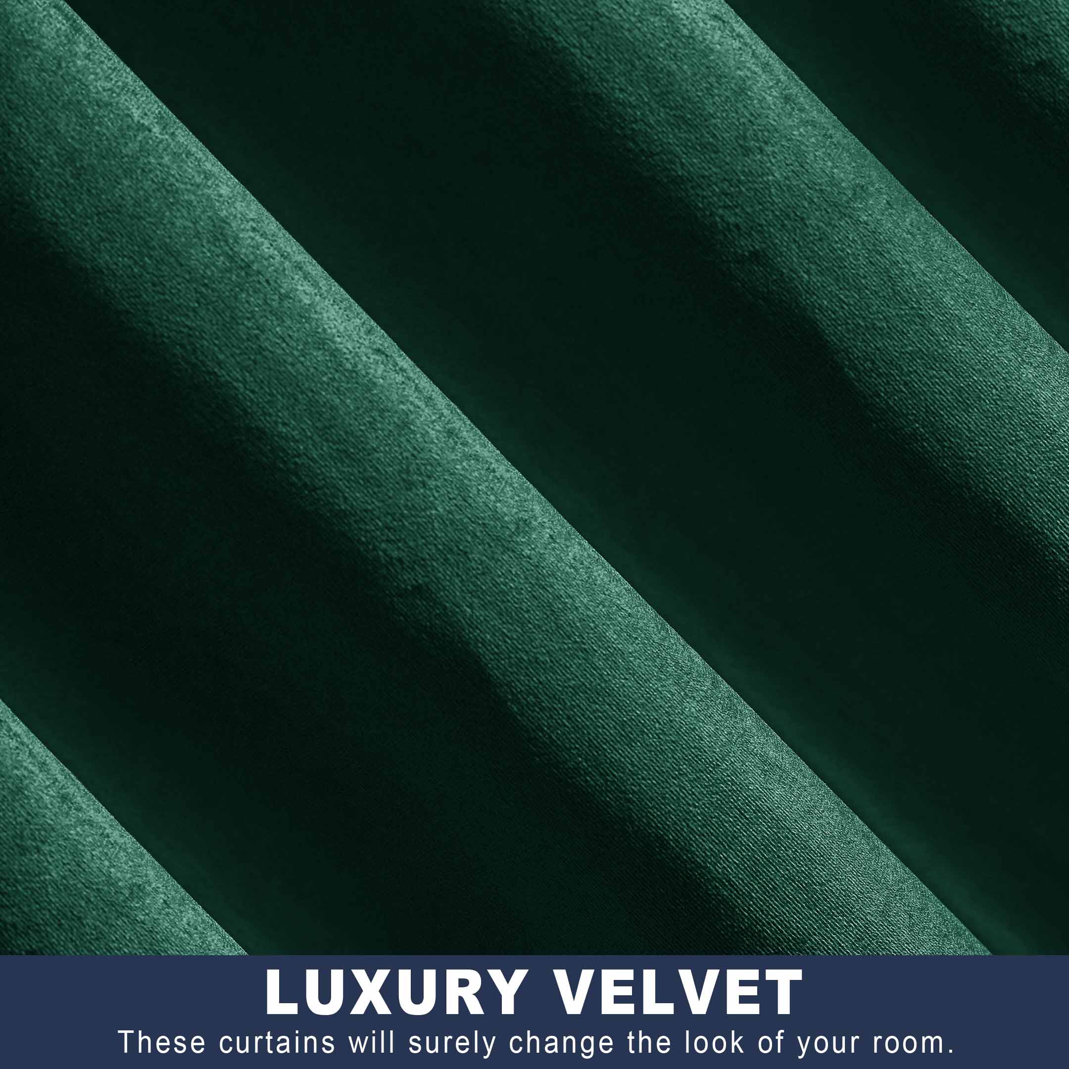 Elegant Grommets Velvet Window Panels