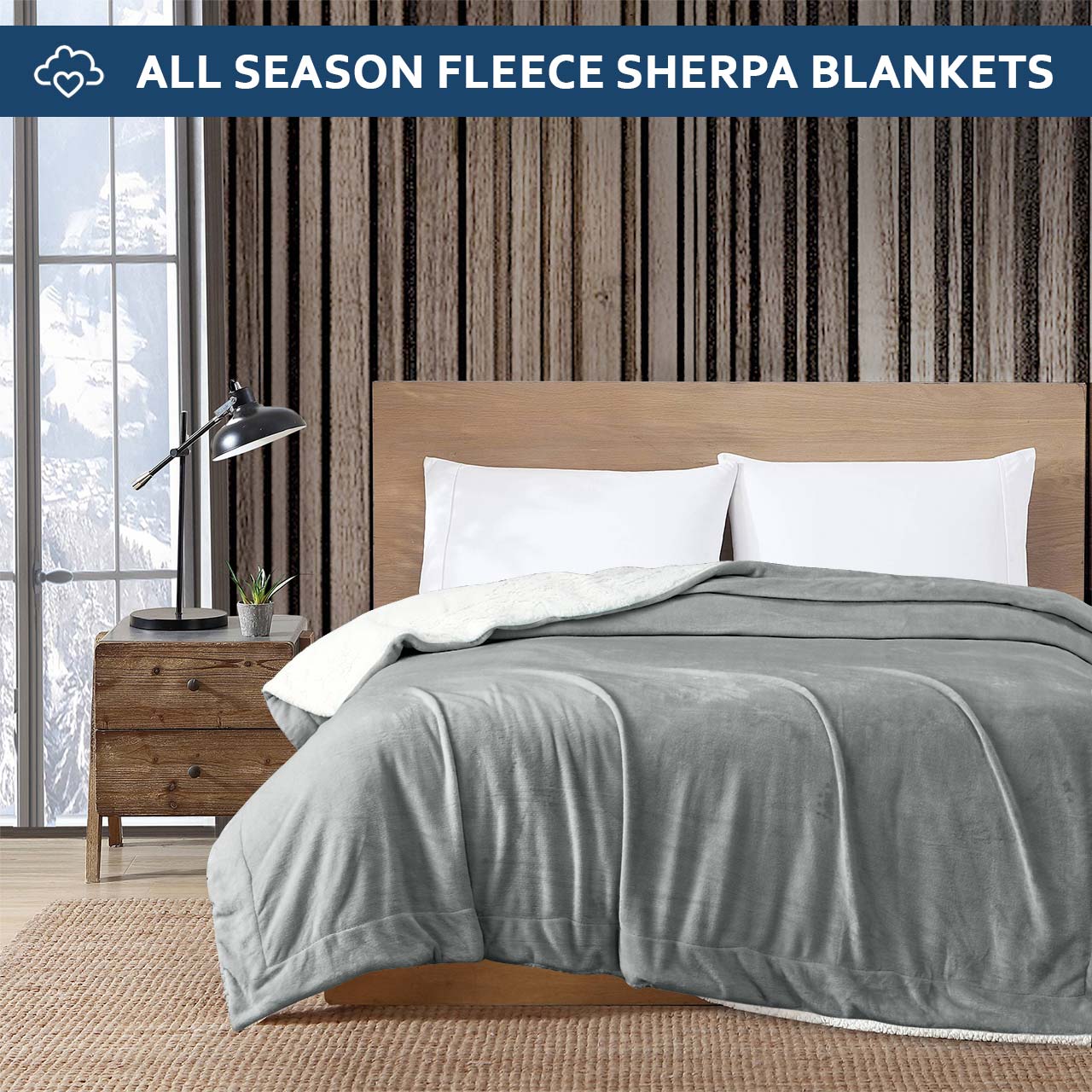 Ultra Soft Sherpa Blanket Twin