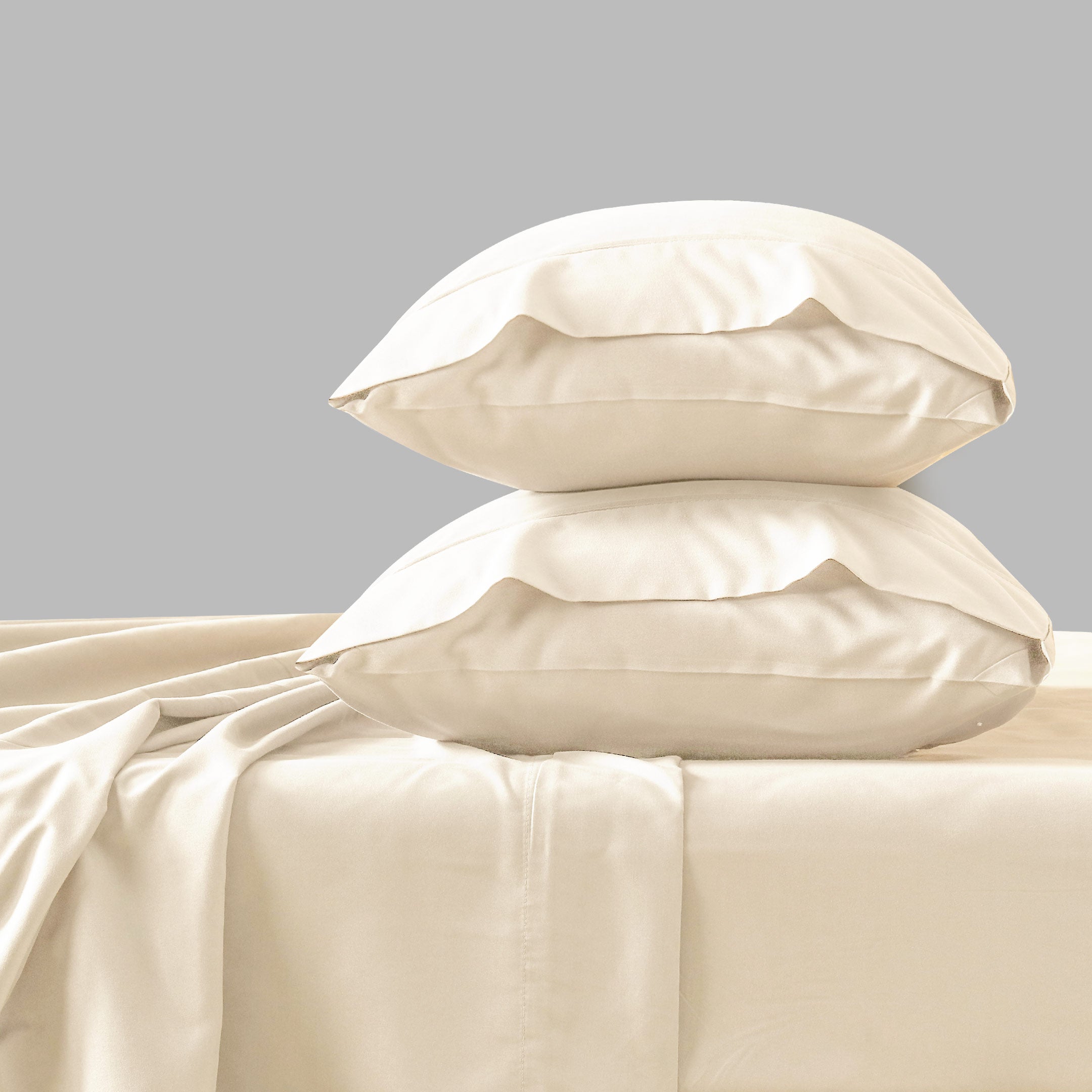 Plain Microfiber Sheet Set Cream