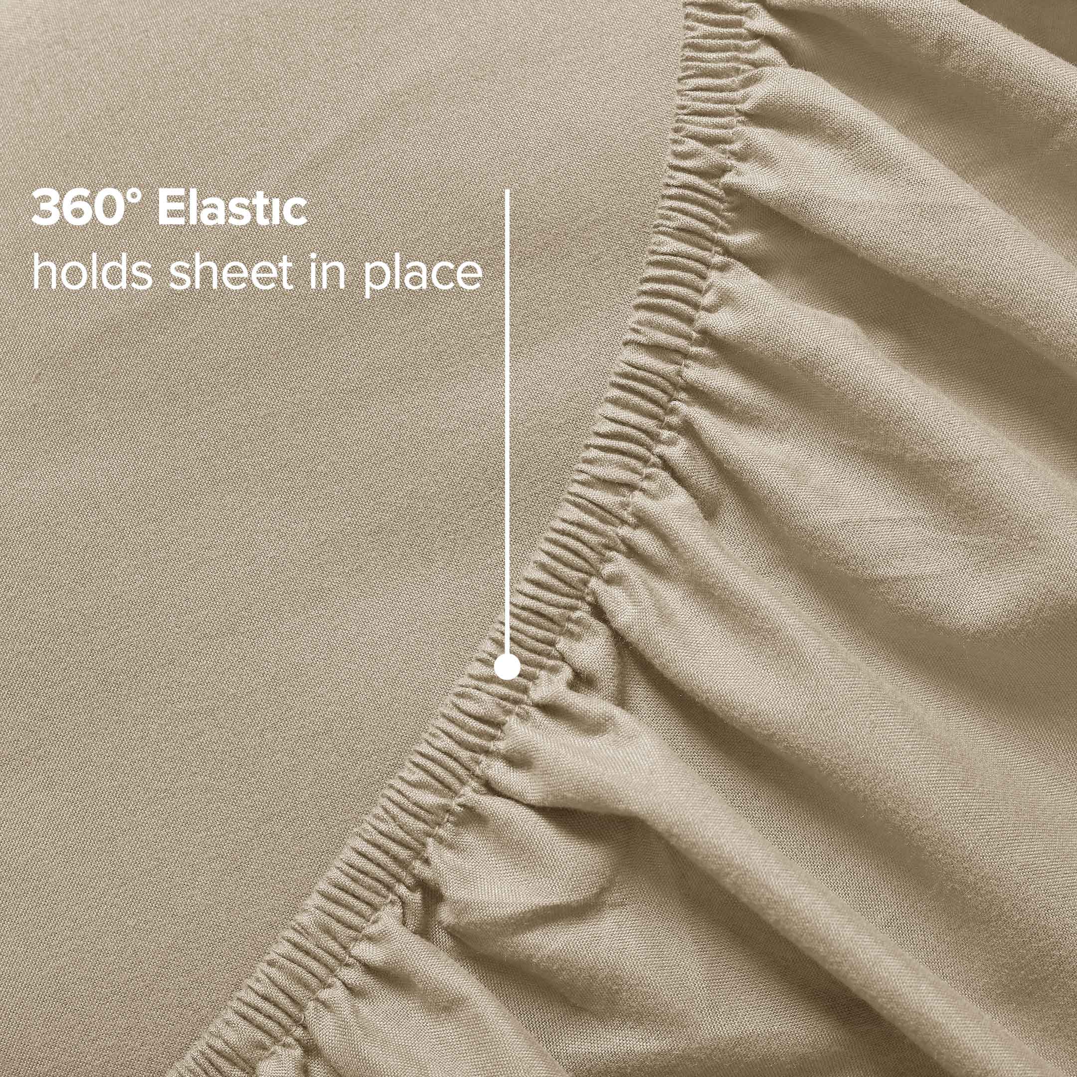 Plain Microfiber Sheet Set Beige