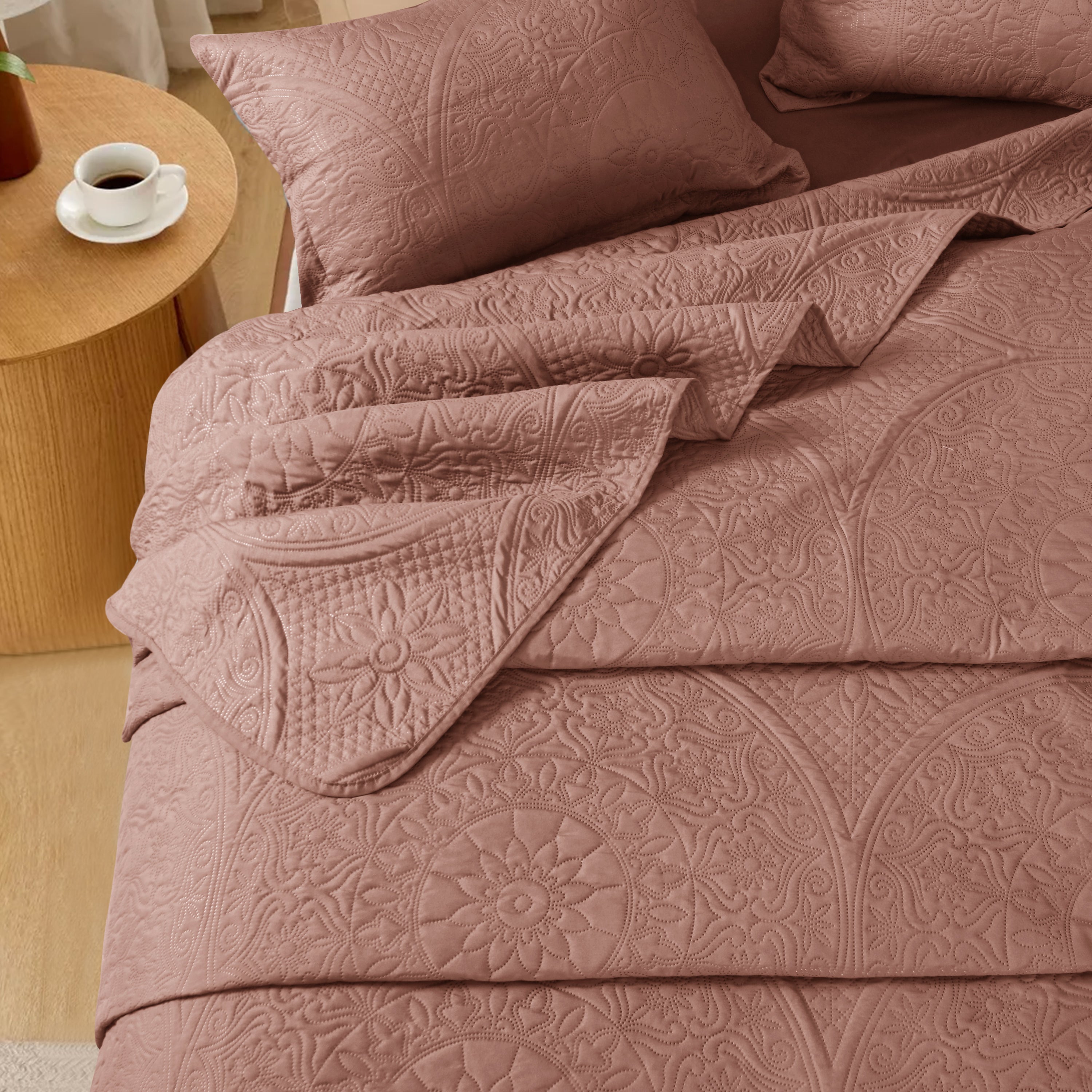 Quilt Bedding Set Floral Bedspread