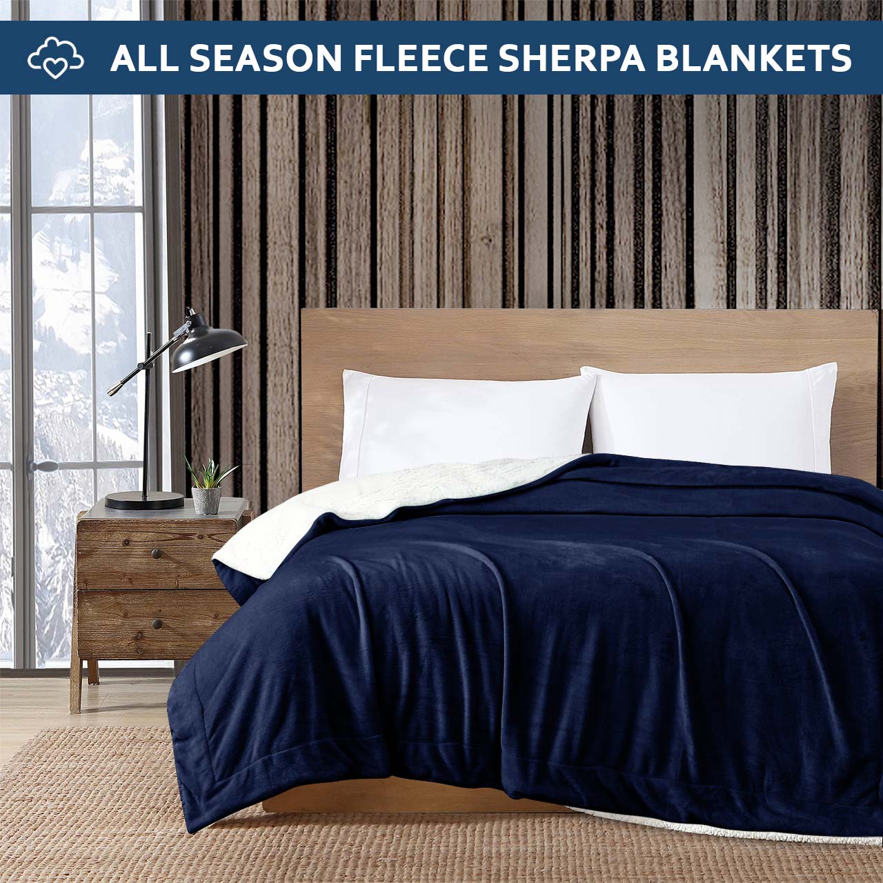 Ultra Soft Sherpa Blanket Twin