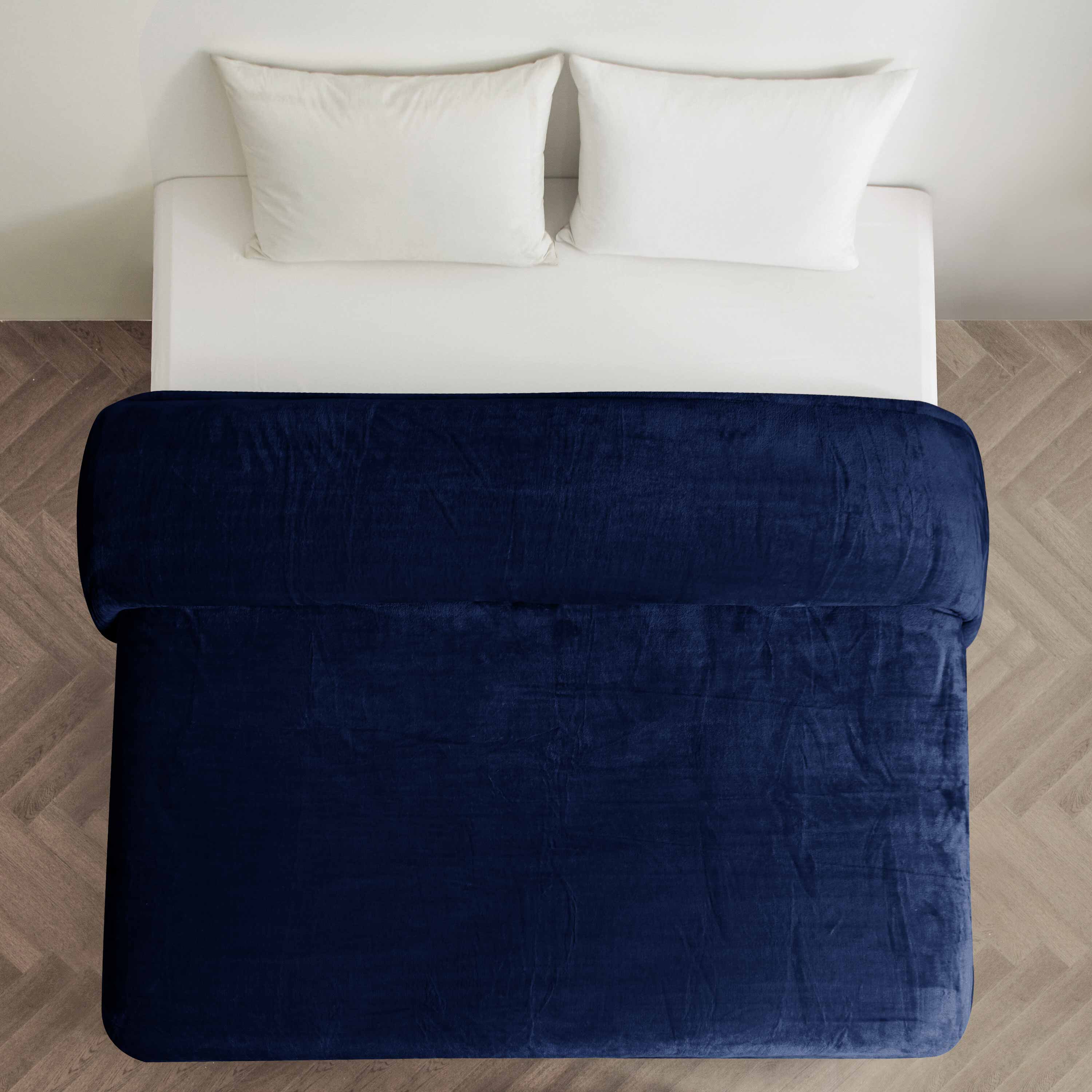 Warm Embrace Fleece Blanket Navy