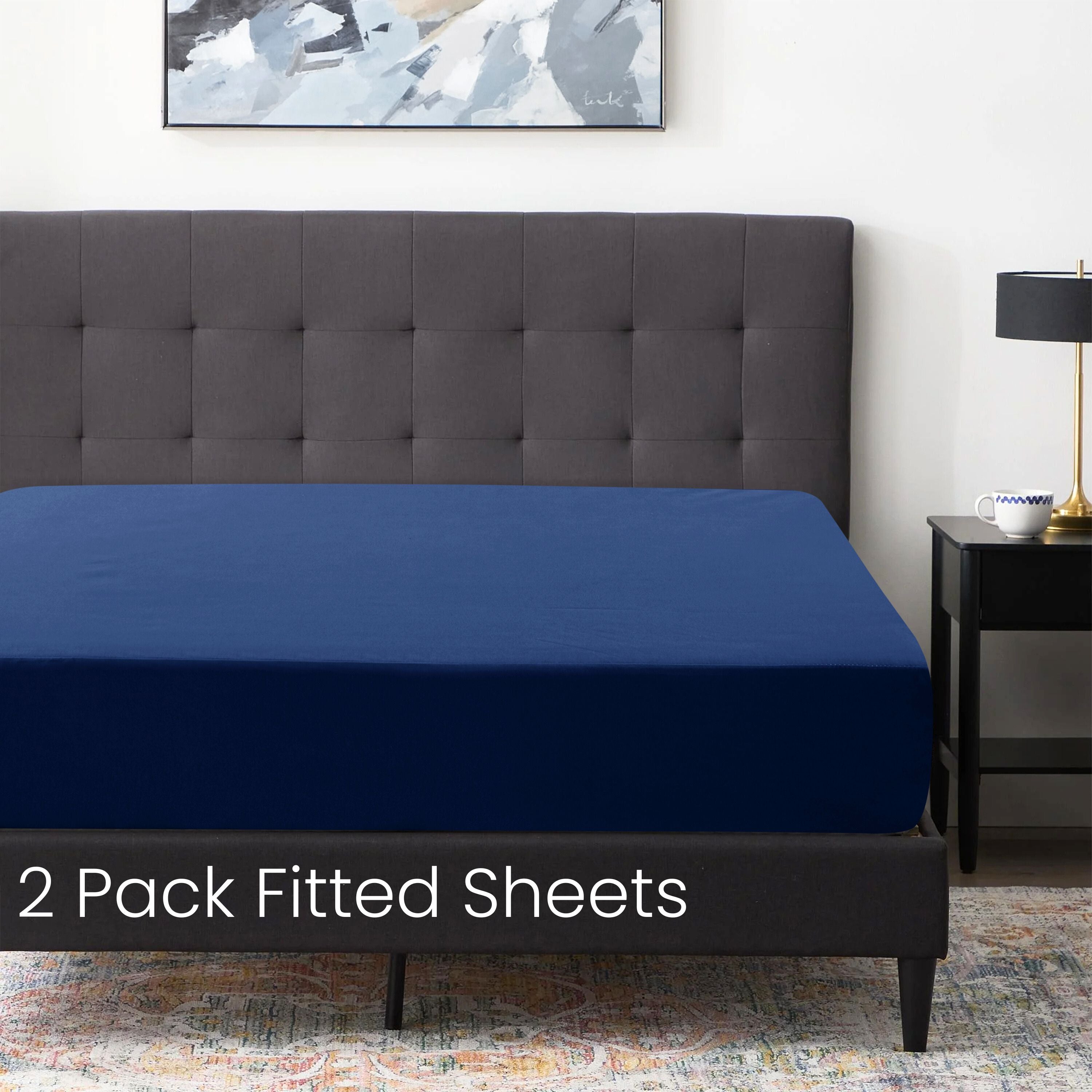 2x Premium Quality Fitted Sheet