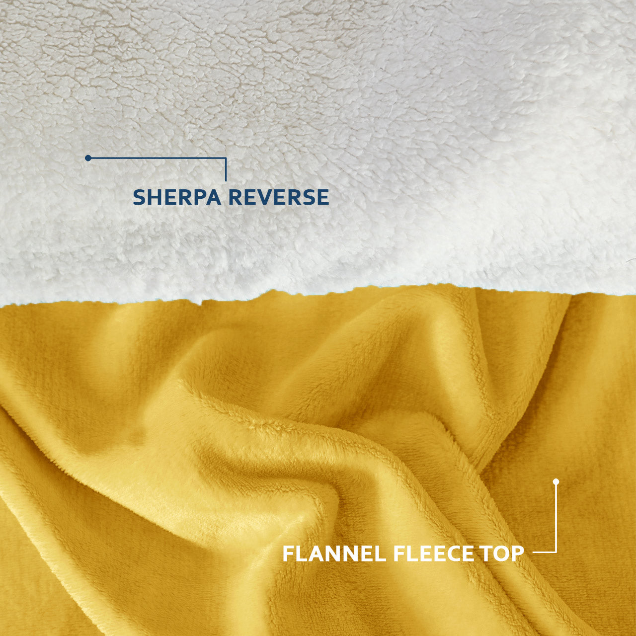 Ultra Soft Sherpa Blanket Ocher