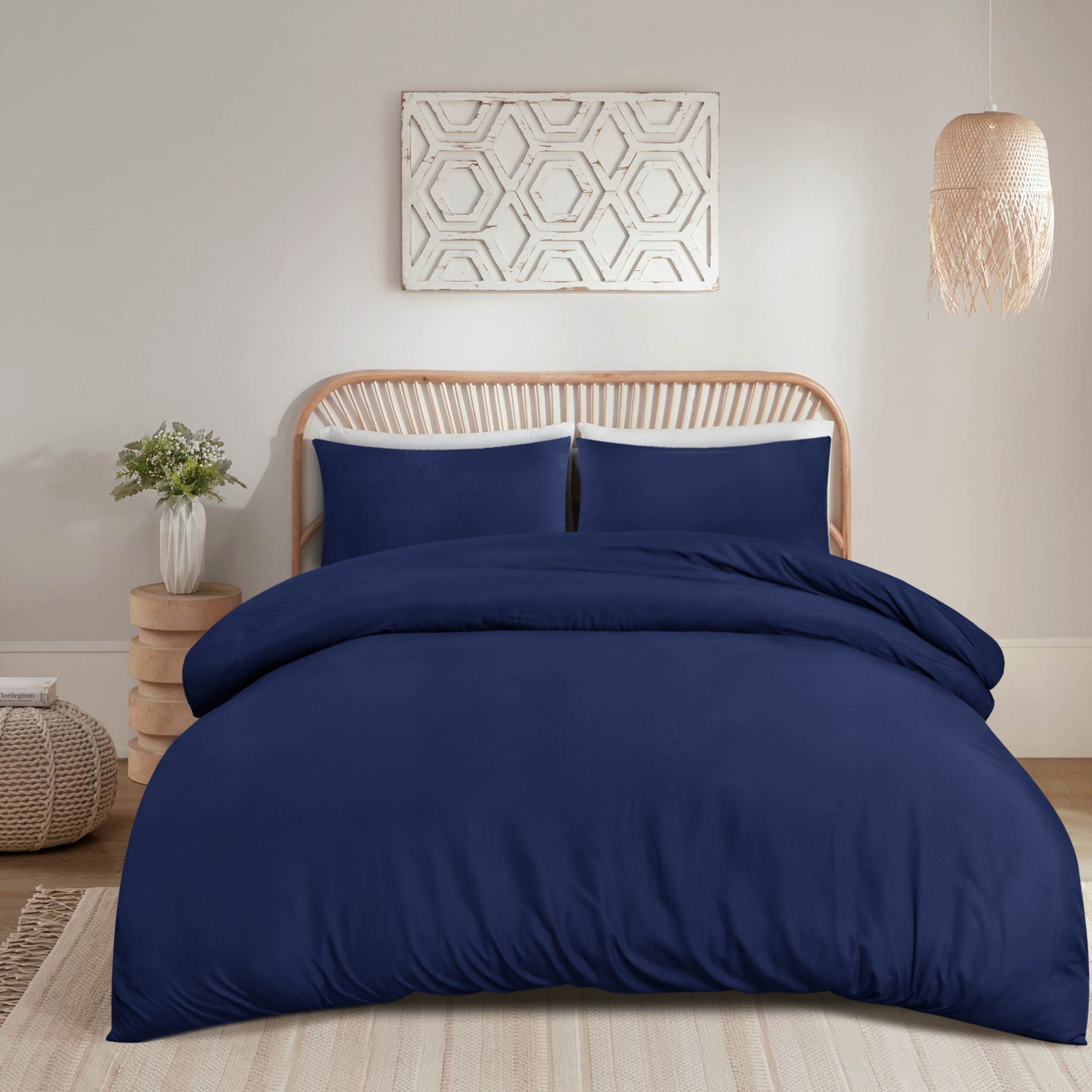 Premium Quality Duvet Cover Set Navy