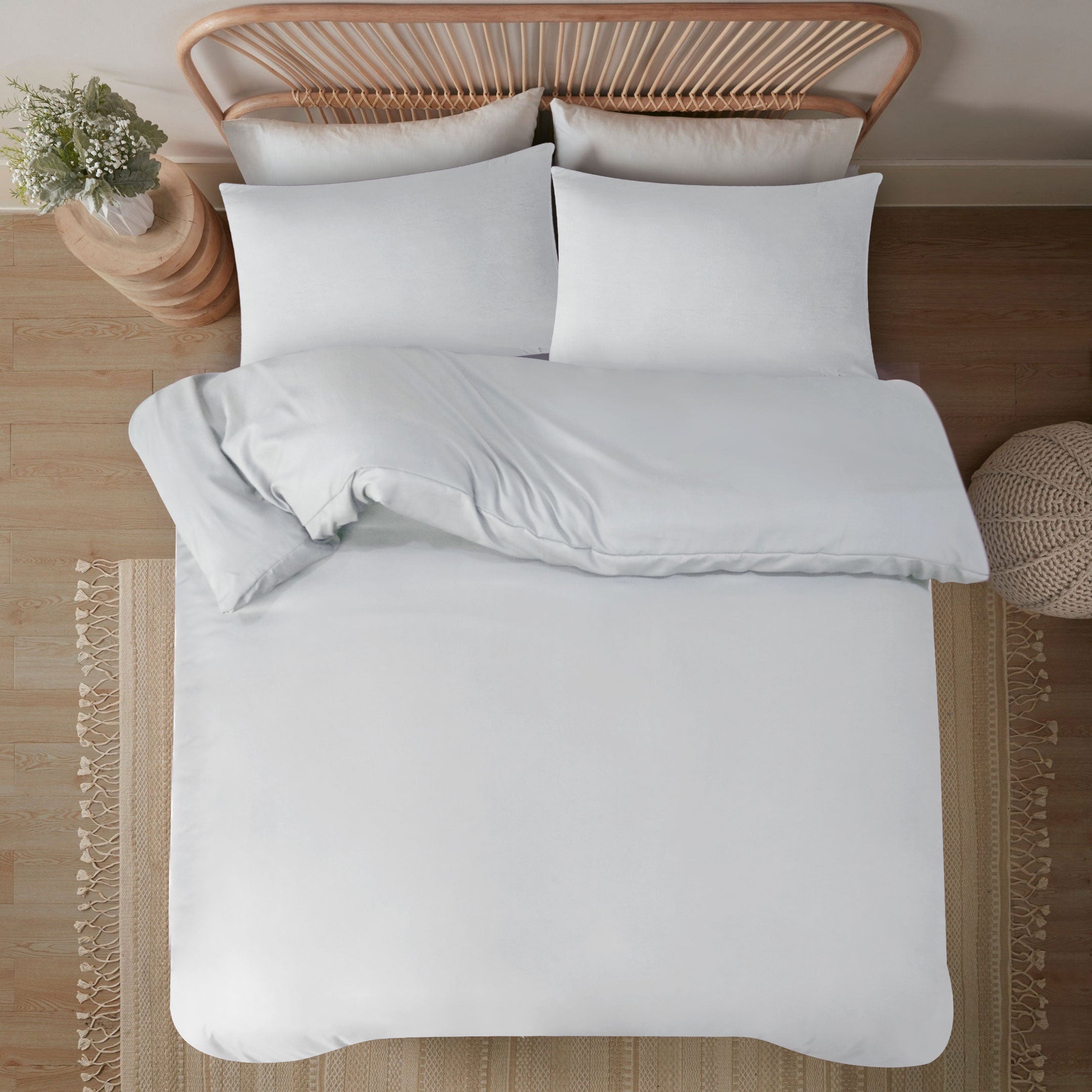 Premium Quality Duvet Cover Set Light Grey