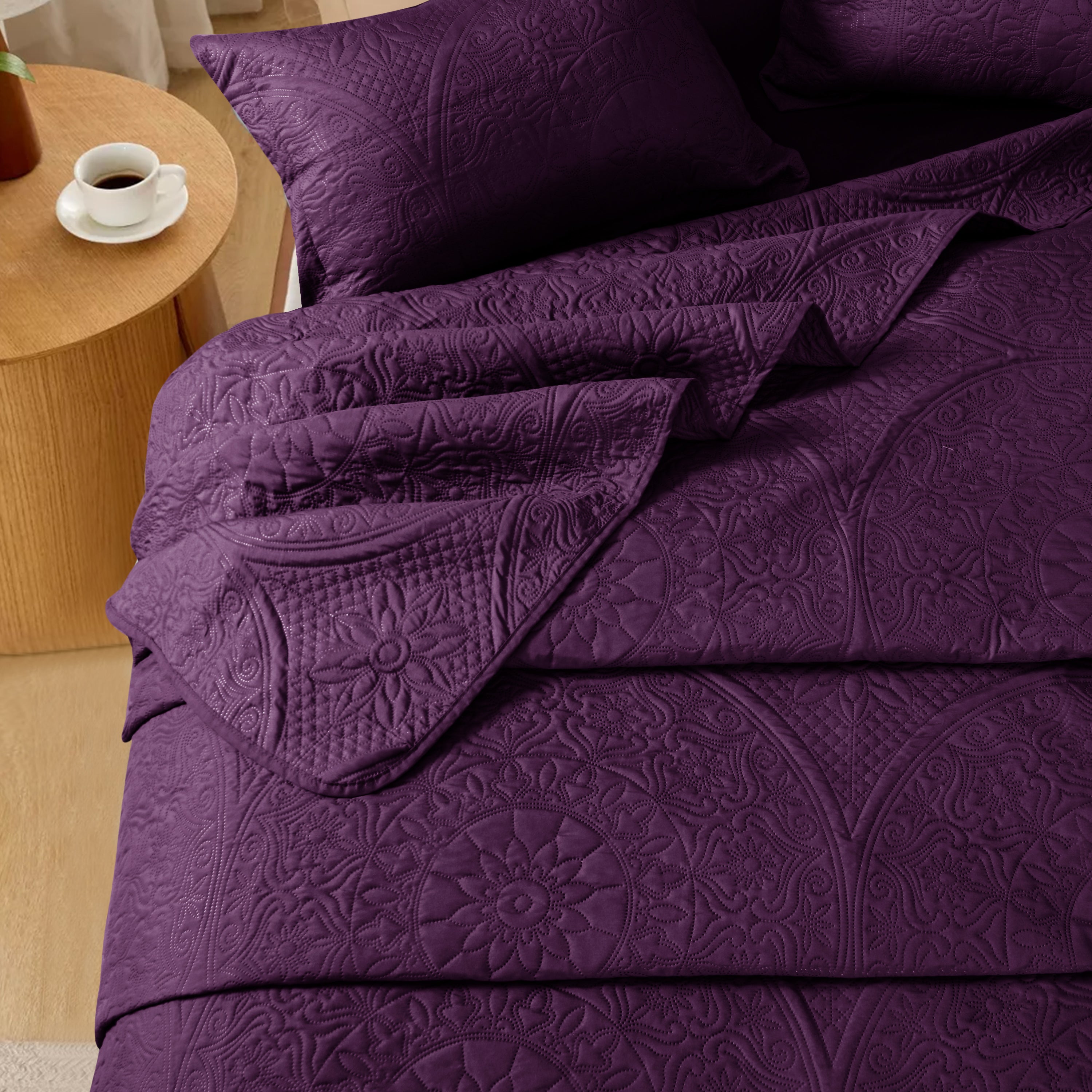 Quilt Bedding Set Floral Bedspread