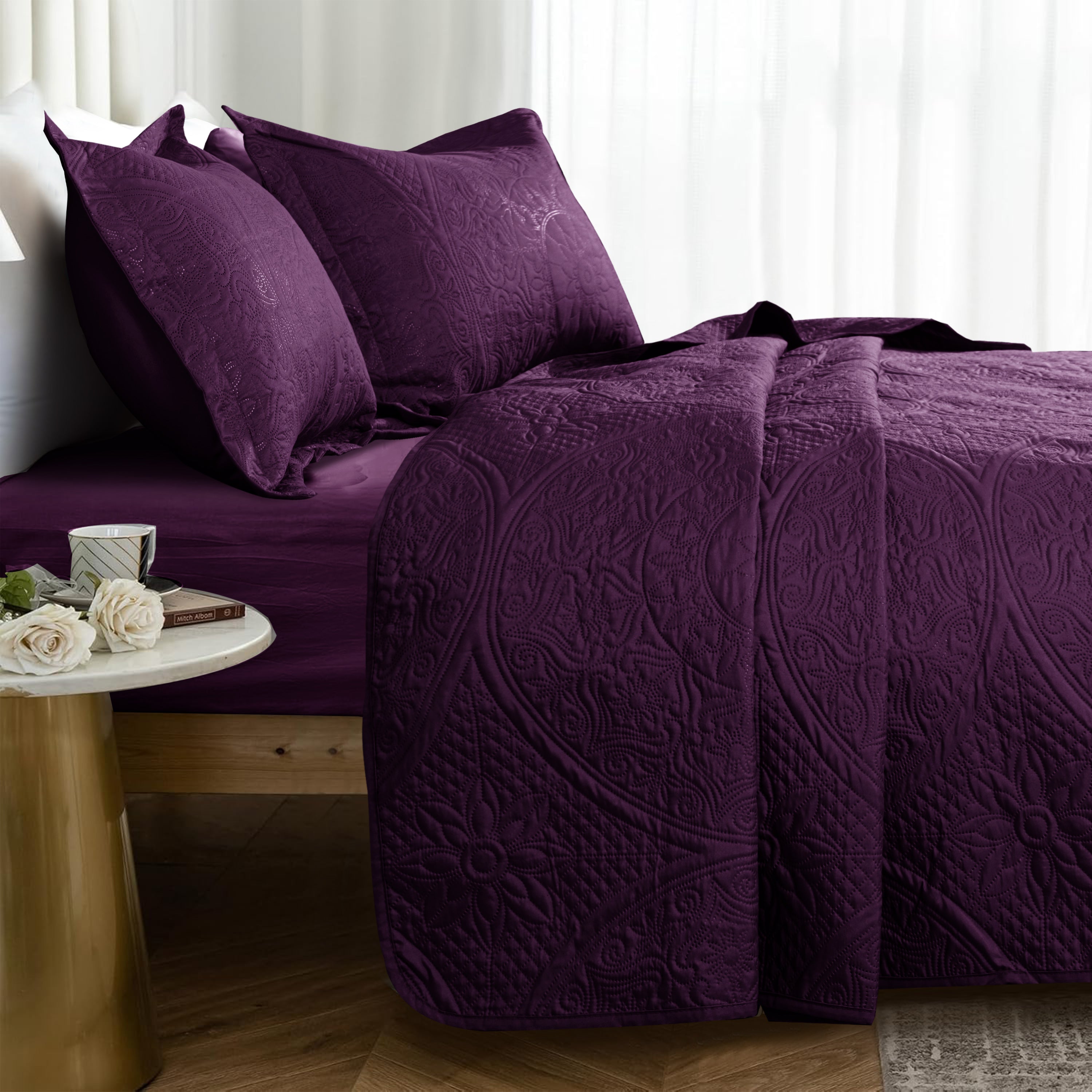 Quilt Bedding Set Floral Bedspread