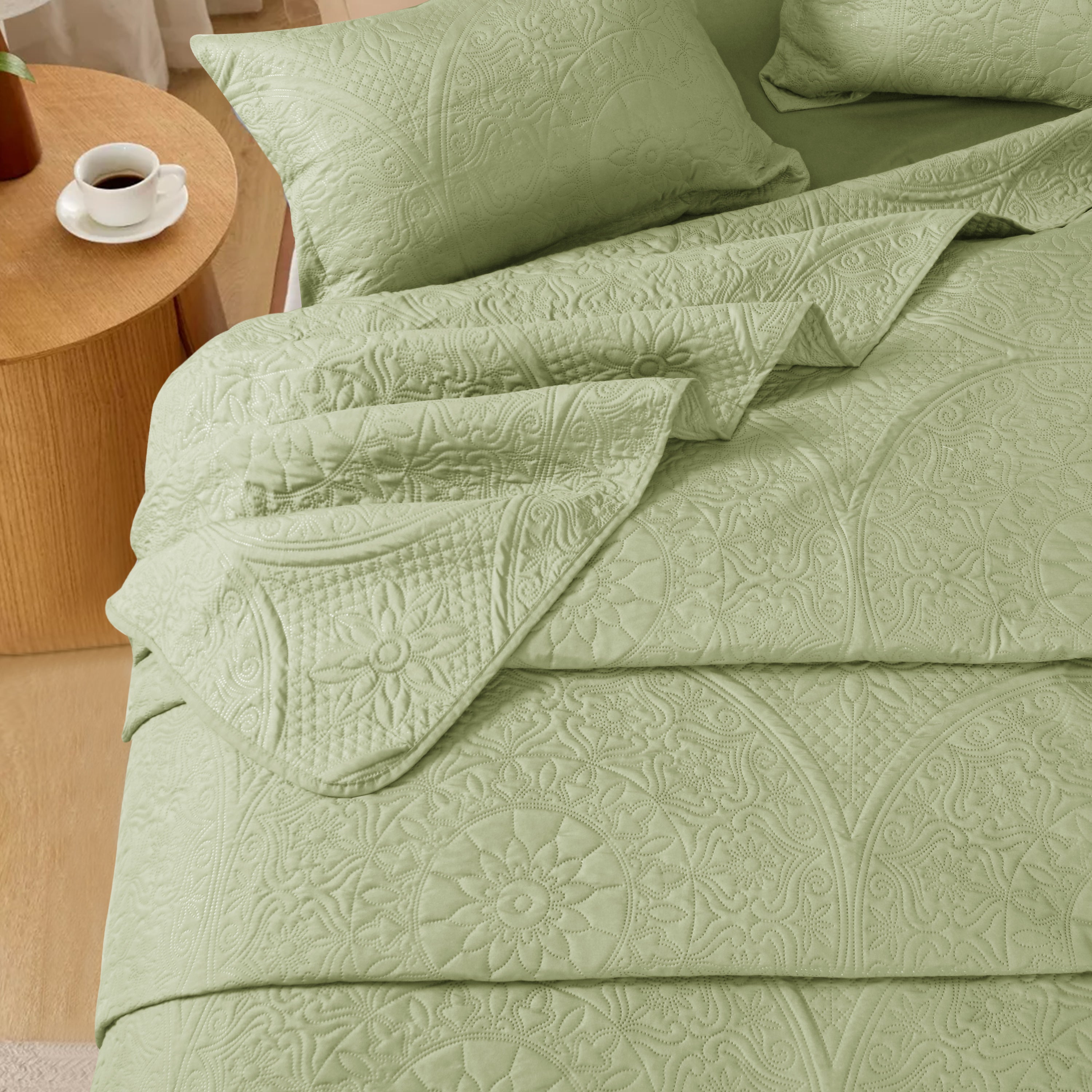 Quilt Bedding Set Floral Bedspread